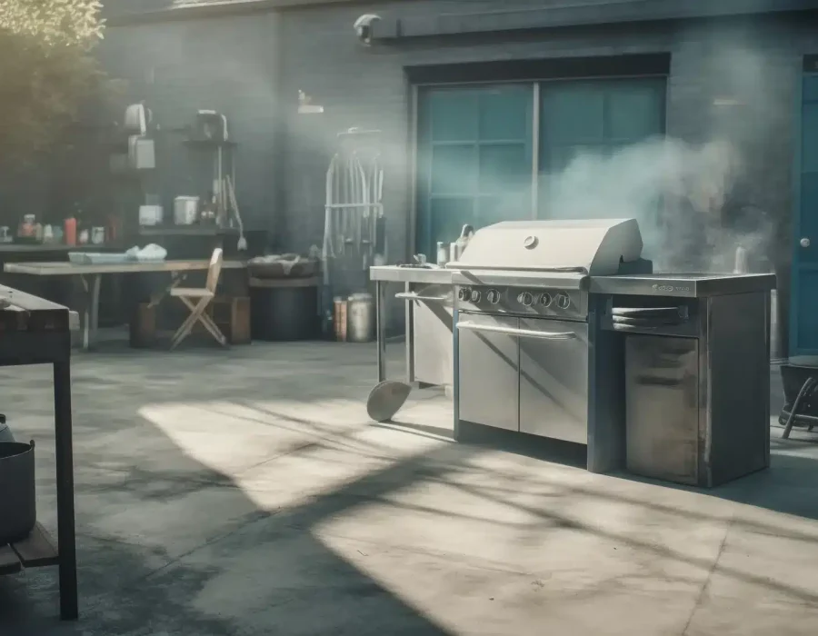 stainless-steel-oven-heats-meal-one-generated-by-ai